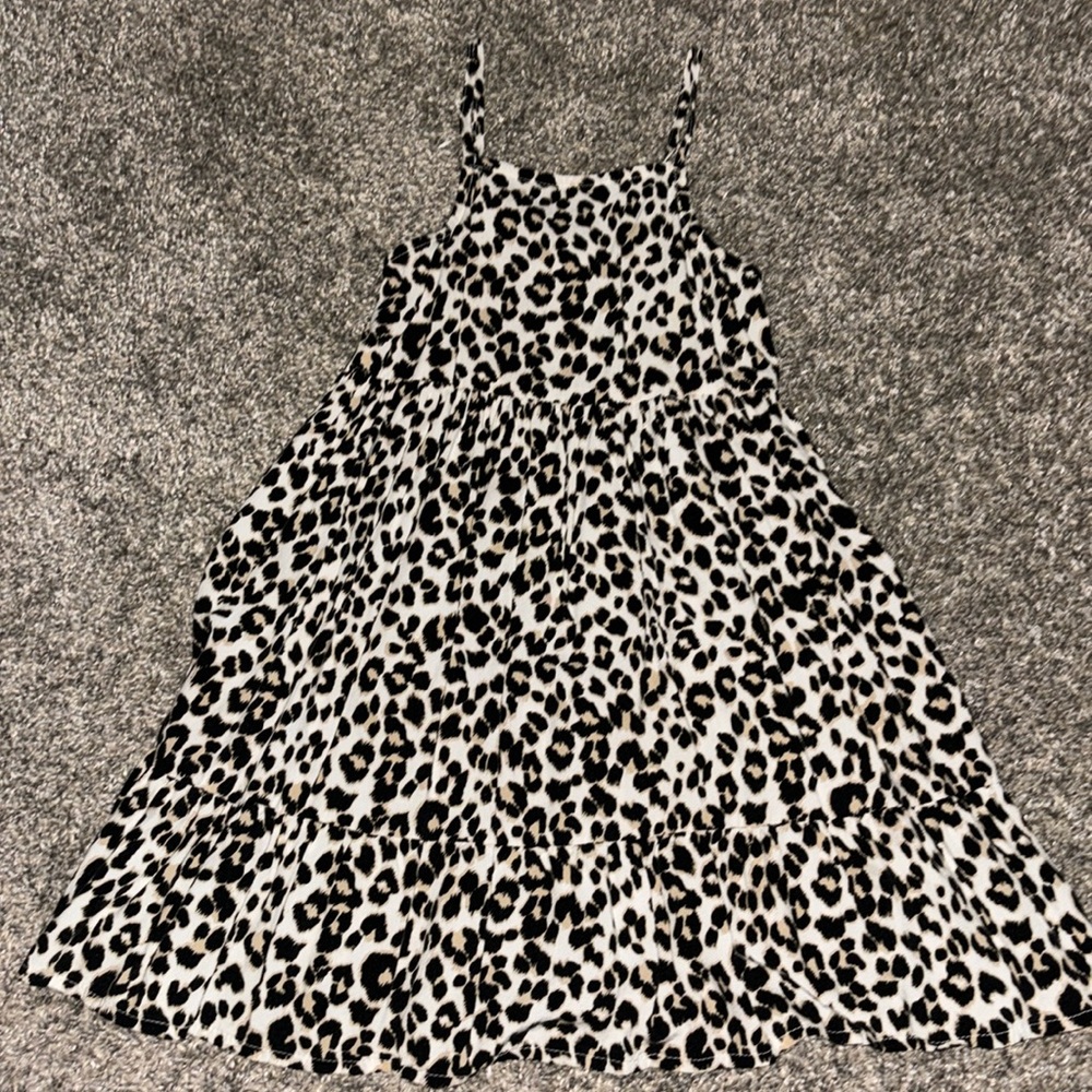 Cheetah print toddler girl dress
